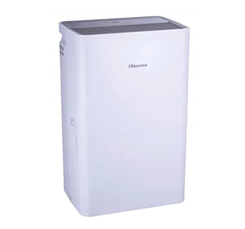 Angled front-side view of Hisense dehumidifier for home use