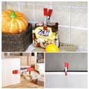 Clamp sealing snack bag and attached to cabinets in different scenarios