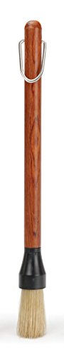 RSVP International (BQ-BST) BBQ Basting Brush, 10.5" | Baste Meats & Veggies | All Natural Bristles & Rosewood Handle | Grilling & Marinating