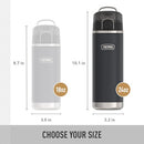 THERMOS ICON SERIES, Stainless Steel Water Bottle with Spout - 24 Ounce, Melon - Vacuum Insulated Water Bottle with Lid