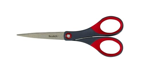 Flat profile of closed scissors showing compact length