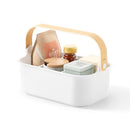 Umbra Bellwood Stackable Storage Bin, Multipurpose Caddy Organizer, 11 x 7 in, White/Natural