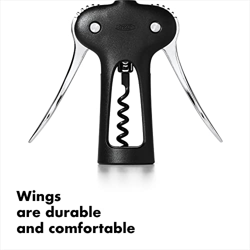 OXO Good Grips Winged Corkscrew and Bottle Opener, Black