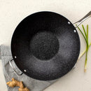 Nordic Ware Basalt Aluminized Steel Spun Wok, 14-Inch, Ceramic Coating