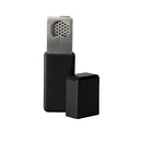 Houdini black compact bar tool set with cap removed showing grater head