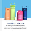 THERMOS FUNTAINER 16 Ounce Stainless Steel Vacuum Insulated Bottle with Wide Spout Lid, Lightning Bolt Girl