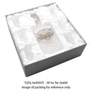 Crystal wine decanter set displayed in white gift box packaging