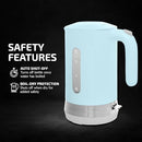OVENTE 1.8L Electric Kettle, 1500W Fast Boiling Heater for Coffee or Tea, BPA Free, Easy to Fill Lid, Water Level Window, Auto Shut-Off, Boil-Dry Protection and Removable Filter, Blue KP413LBL