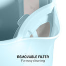 OVENTE 1.8L Electric Kettle, 1500W Fast Boiling Heater for Coffee or Tea, BPA Free, Easy to Fill Lid, Water Level Window, Auto Shut-Off, Boil-Dry Protection and Removable Filter, Blue KP413LBL