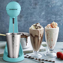 OVENTE Classic Milkshake Maker Machine with 2 Speed Setting, Safety Lock & 15.2 Ounce Stainless Steel Mixing Cup & Rod, Electric Drink Mixer Ideal for Malted Milk, Protein Shakes & More, Blue MS2070BL