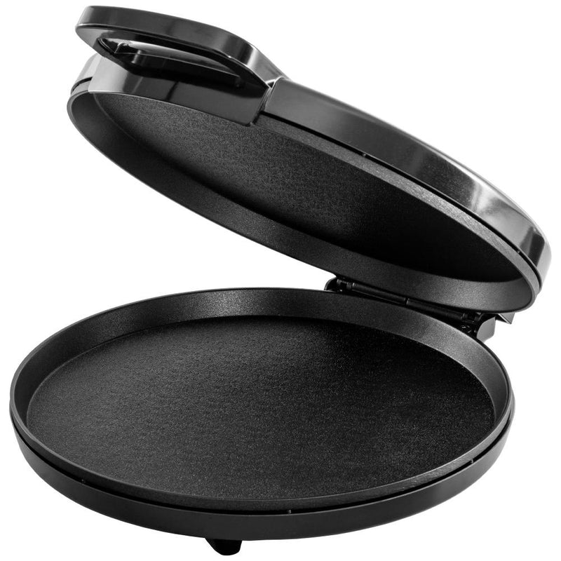 Empty non-stick coated interior plates of Courant Pizza Maker.
