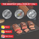 T-Fal OptiGrill Stainless Steel XL Electric Grill, 6 Servings, 9 Intelligent Automatic Cooking Modes, Panini Press, 1800 Watts, Nonstick Removable Plates, Indoor, Frozen Food, Kitchen Appliances