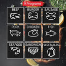 T-Fal OptiGrill Stainless Steel XL Electric Grill, 6 Servings, 9 Intelligent Automatic Cooking Modes, Panini Press, 1800 Watts, Nonstick Removable Plates, Indoor, Frozen Food, Kitchen Appliances