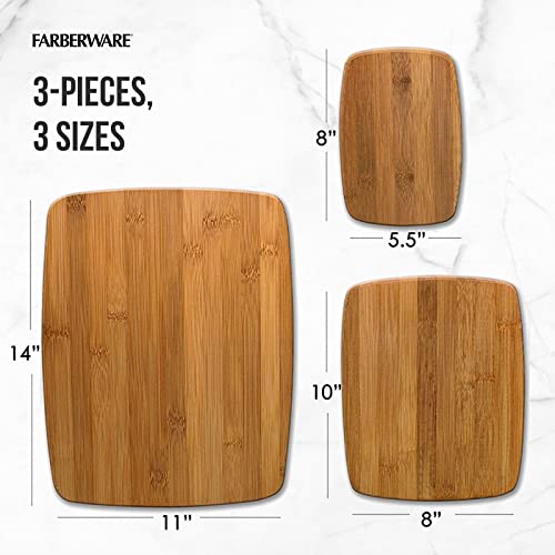Image showing dimensions of the three included cutting boards (8", 10", and 14").