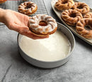 Nordic Ware Formed French Twist Donut Pan, 6 Cavities, Twilight Blue