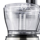 Close-up of the clear 8-cup processing bowl on the Brentwood unit.