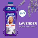 Mr. Clean All Purpose Cleaner, Floor Cleaner for Mopping Home, Bathroom, & Kitchen, Cleaning Liquid for Mop & Bucket, Cleaning Supplies, Multi-Surface Dilutable, Lavender, 41oz