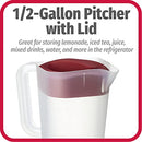 GoodCook 1/2-Gallon Pitcher with 4 Way Lid, BPA Free