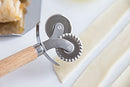 Fox Run 5542 Pastry Wheel Crimper and Cutter, Stainless Steel 1 x 2.75 x 6.5 inches