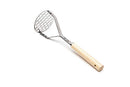 Fox Run Stainless Steel Potato Masher, Manual Masher With Wood Handle, 10"