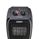 EZ-HEAT Electric Ceramic Portable Space Heater with Thermostat and Fan, Built-in Overheat Sensor, and Safety Tip-Over Switch, ST-MTPTC113