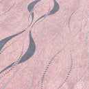 Pink Pearl tablecloth elegantly spread over a large dining table, highlighting its scalloped edges and jacquard texture.