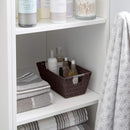 Rattan Tote Chocolate 11.5"x6.5"x4.5"