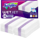Pack of 24 WetJet spray mop pad refills displayed on a white background.