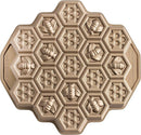 Nordic Ware toffee-colored honeycomb pull-apart Bundt pan with hexagonal cake molds 
