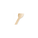 Bamboo cooking spoon utensil on white background