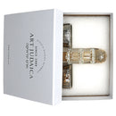 Boxed crystal salt and pepper holder set displayed in branded Art Judaica packaging