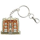 Front of a keychain with an illustration showing an illustration of 770, on a white background
