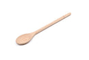 Wooden spoon on white background