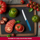 Victorinox Swiss Classic 11cm Serrated Tomato Blade, Blue