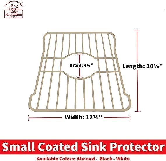 Better Houseware 1485/A Small Sink Protector - Almond (2 Pack)