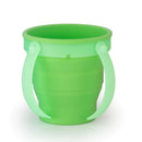 Collapsible Space Saving, Glow in the Dark Plastic Wash Set