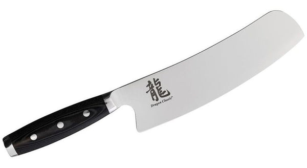 Dragon Classic 8.5" Nakiri Knife, Black Micarta Handles