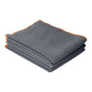 Superio 3 Pack 16" X 16" Microfiber Cloth Gray
