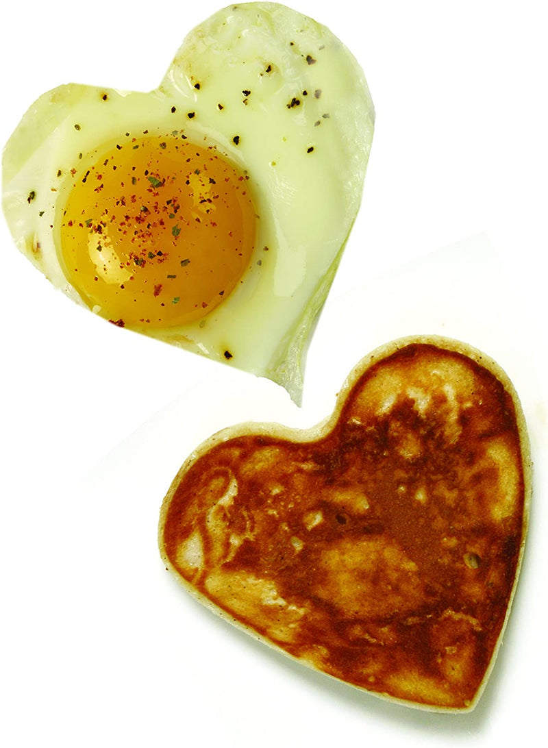 Norpro Nonstick Heart Pancake/Egg Rings, Set of 2