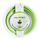 Collapsible Space Saving, Glow in the Dark Plastic Wash Set