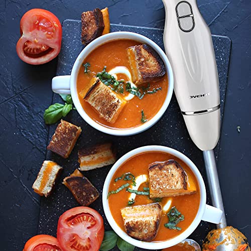 OVENTE Electric Hand Blender, White