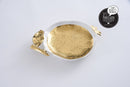 Pomegranate Shaped Ceramic White and Gold 8" Plate