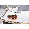 Pampa Bay Porcelain Rectangular Serving Platter Tray (Gold)