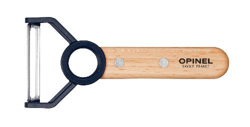 Opinel Le Petit Chef Complete 3 Piece Kitchen Set, Chef Knife with Rounded Tip, Fingers Guard, Peeler, For Children and Teaching Food Prep and Kitchen Safety, Made in France (NAVY)