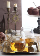 Transparent 16 oz stemless drinking glass set of 6