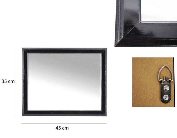 14" X 18" Black Flat Mirror