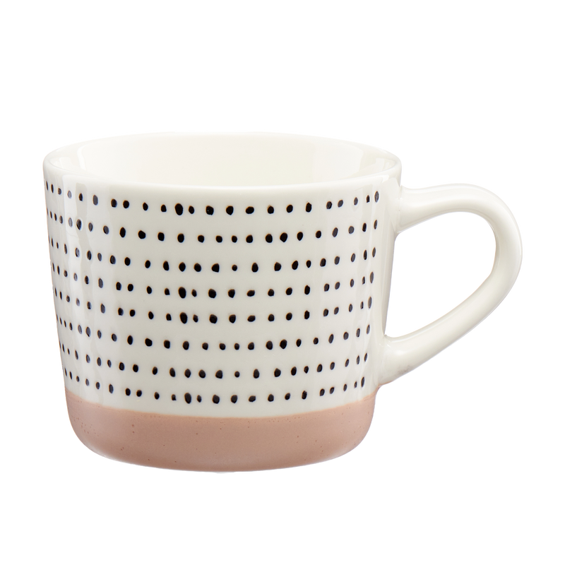 16oz Ceramic Stoneware Geo Pattern Mug