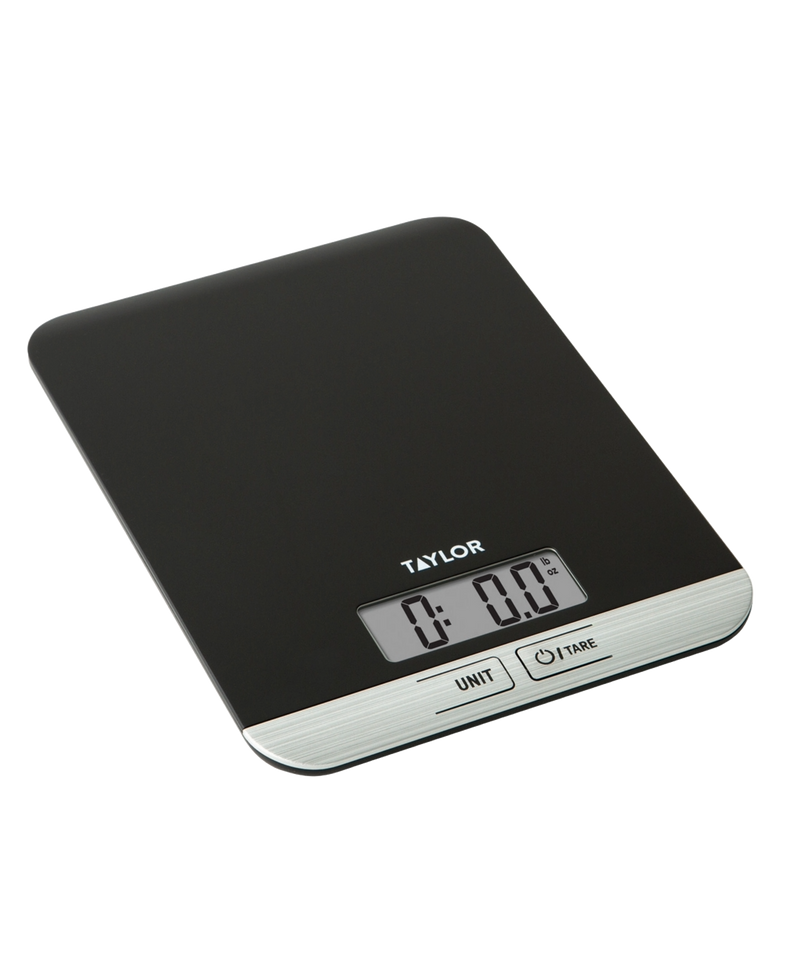 Tylor 11lb Slim Digital Kitchen Scale Black