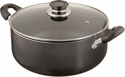 8qt Non-Stick Stock Pot with Glass Lid