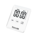 Tylor Mini Magnetic Digital Timer White